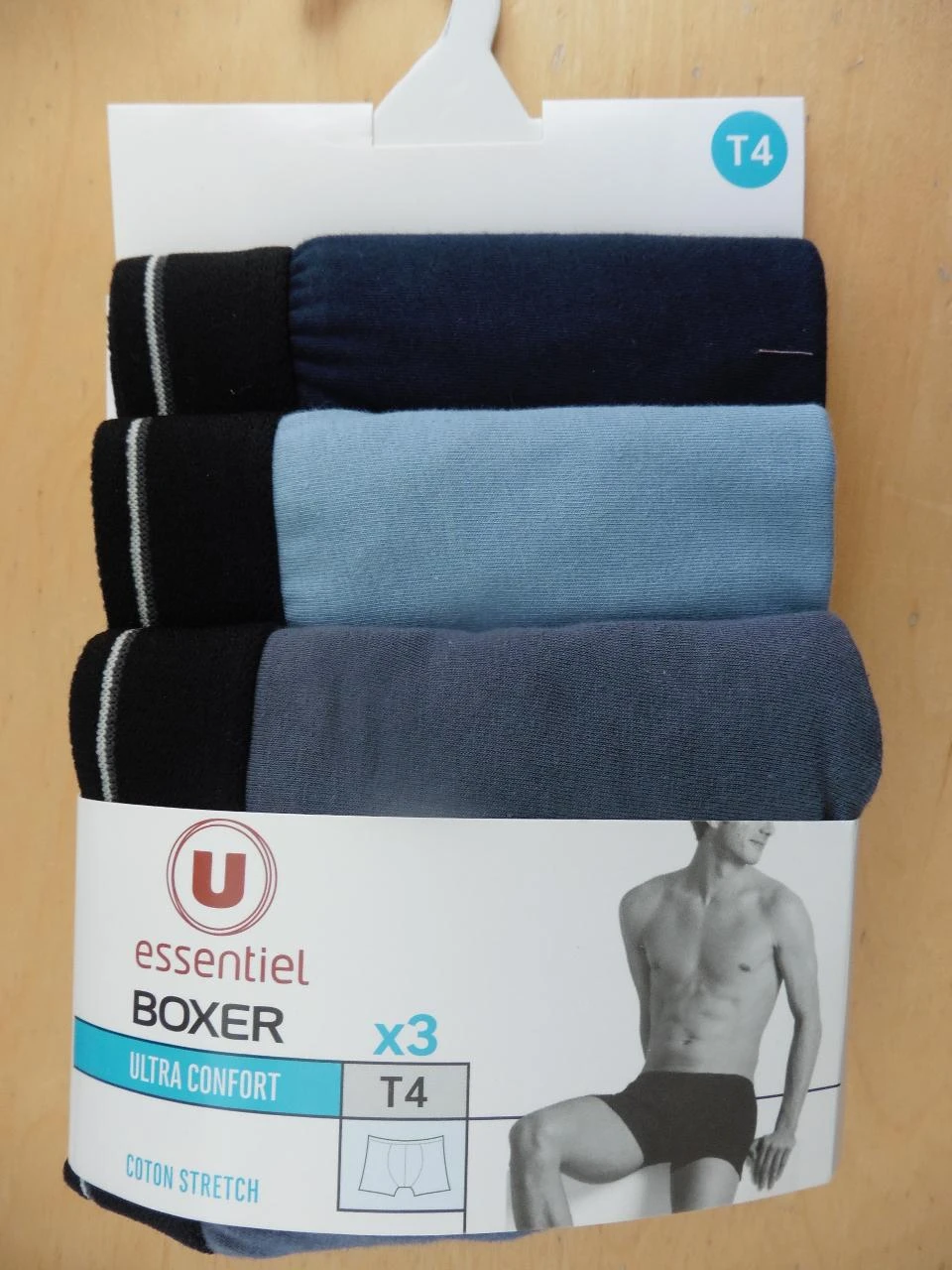 Lot of 3 packs of 3 men's boxers size T4 – photo 4